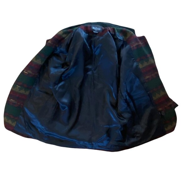 Vintage Braetan Wool Western Jacket Suede Collar Southwestern Ranch Blazer-M - Picture 10 of 13